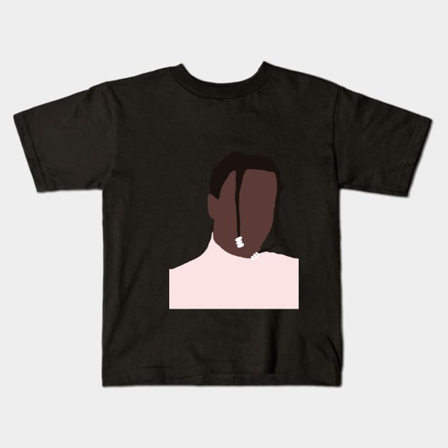 A$AP Rocky Silhouette Kids T-Shirt by morgananjos